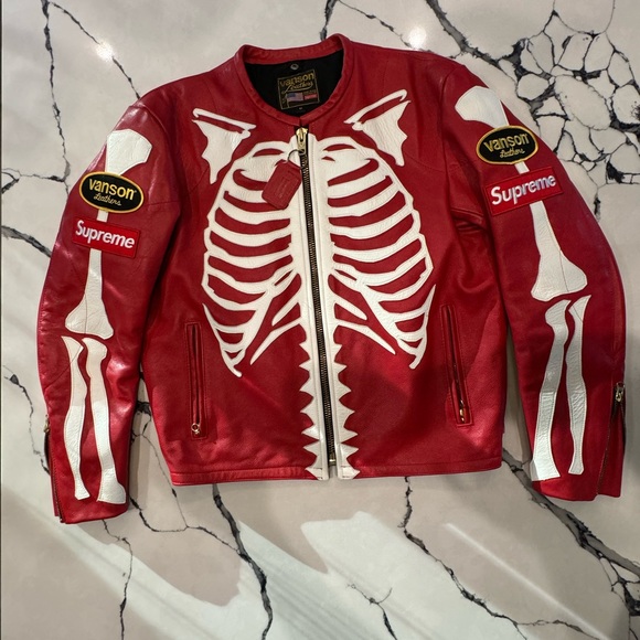 Supreme Leather Bones Jacket - Picture 3 of 14